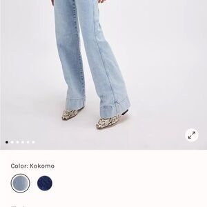 We The Free Blue Flare Wide Leg Jeans